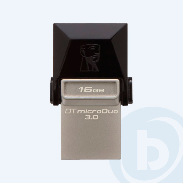 DTDUO3/16GB - Memoria USB Kingston DT MicroDuo USB 3.0, 16GB, Negro