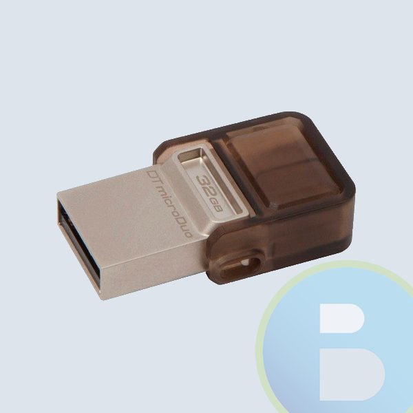 DTDUO/32GB - Memoria USB 2.0 KINGSTON, 32GB, USB 2.0, Micro USB, Caf&eacute;