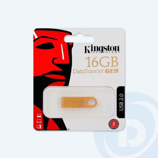 DTGE9/16GBZ - Memoria USB 2.0 Kingston, 16GB, Dorado