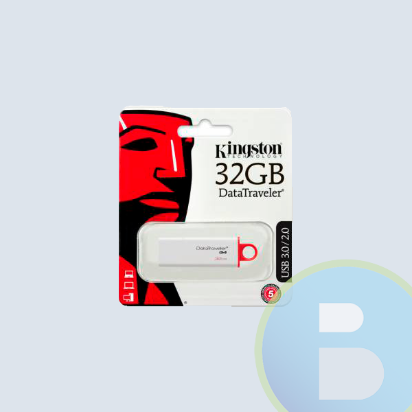 Memoria USB KINGSTON 32GB, USB 3.0, Rojo