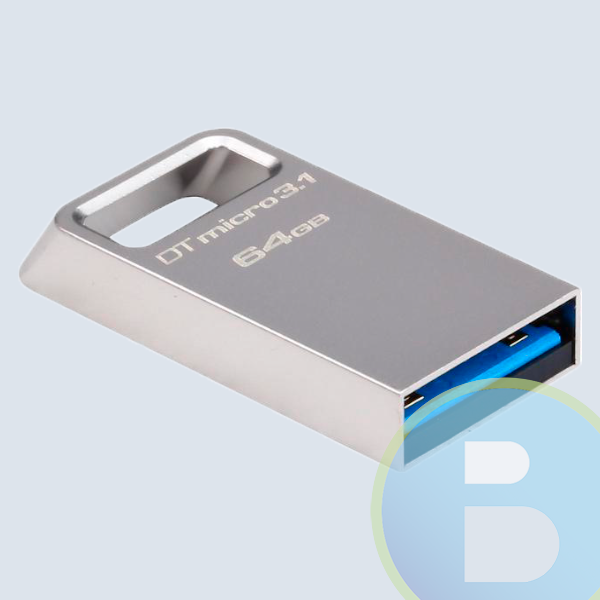 Memoria USB Kingston RAM-2668, 64GB, USB 3.0, Micro USB, Gris