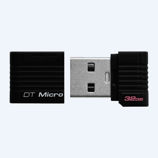 Memoria USB Kingston DataTraveler Micro Black, 32GB, Negro