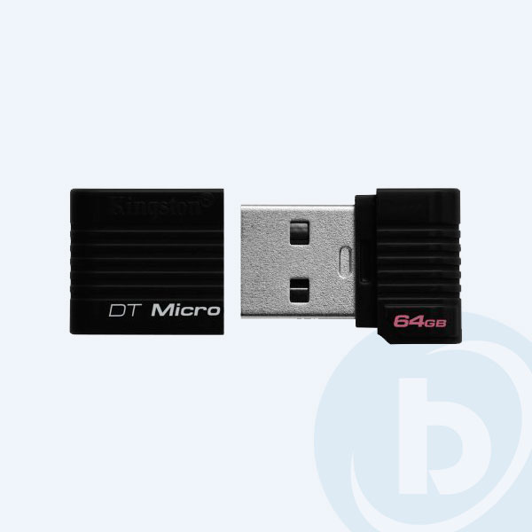 DTMCK/64GB - Memoria USB Kingston DataTraveler Micro Black, 64GB, Negro