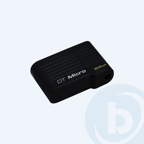 DTMCK/64GB - Memoria USB Kingston DataTraveler Micro Black, 64GB, Negro