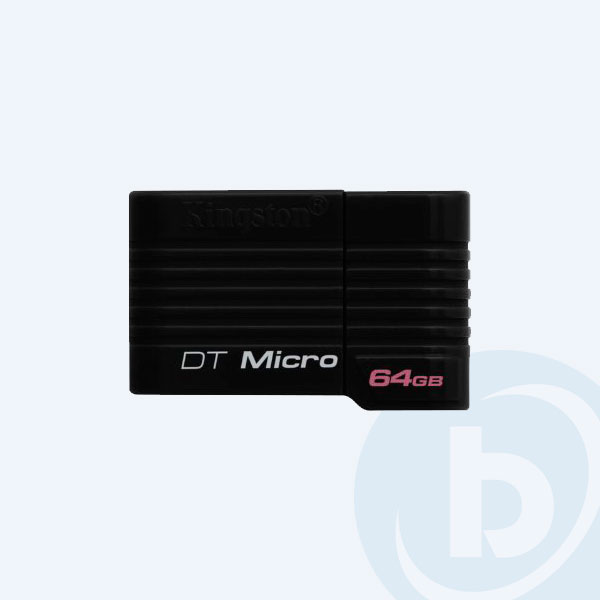 DTMCK/64GB - Memoria USB Kingston DataTraveler Micro Black, 64GB, Negro