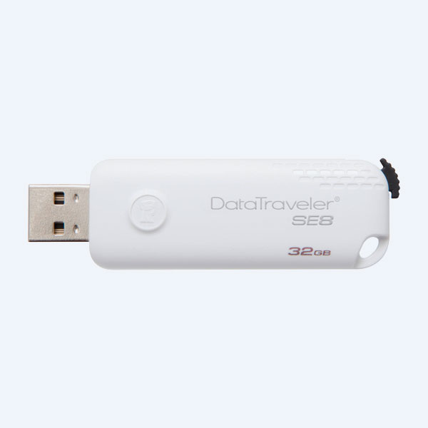Memoria USB 2.0 Kingston DataTraveler SE8, 32GB, Blanco