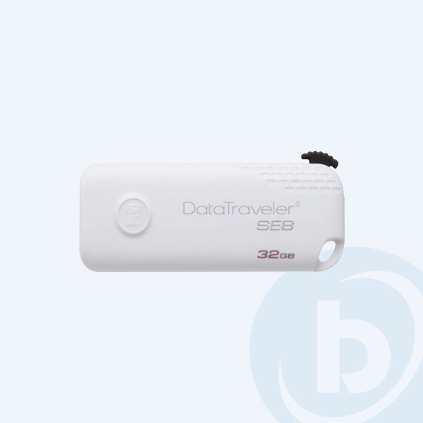 DTSE8/32GB - Memoria USB 2.0 Kingston DataTraveler SE8, 32GB, Blanco