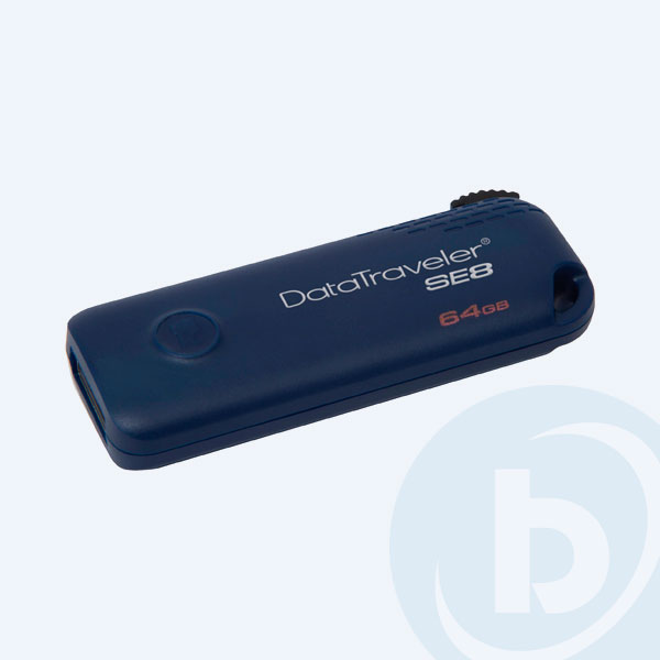DTSE8/64GB - Memoria USB 2.0 Kingston DataTraveler SE8, 64GB, Azul