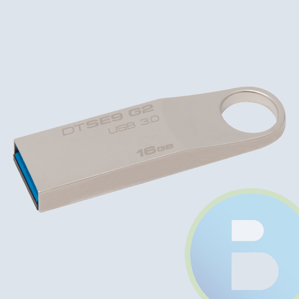 Memoria USB 3.0 KINGSTON, 16GB, USB 3.0, Gris