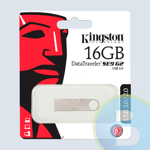 DTSE9G2/16GB - Memoria USB 3.0 KINGSTON, 16GB, USB 3.0, Gris