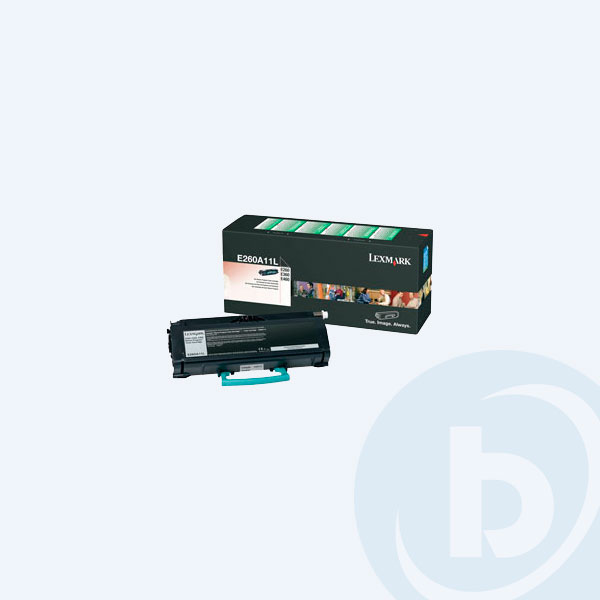 E260A11L - T&oacute;ner Lexmark, Negro, 3500 p&aacute;ginas, Rendimiento Est&aacute;ndar, para E260/E360/E460