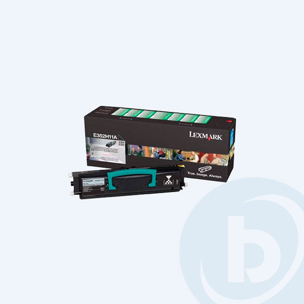 E352H11L - T&oacute;ner Lexmark, Negro, 9000 p&aacute;ginas, Alto Rendimiento, para E350/E352/E330