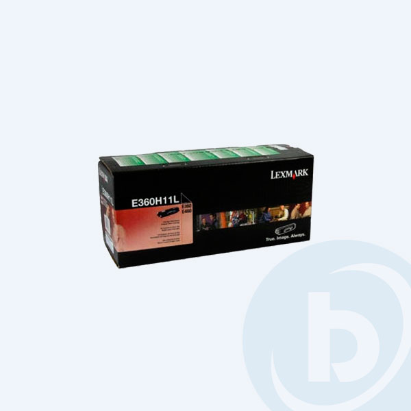 E360H11L - T&oacute;ner Lexmark Negro, Alto Rendimiento, P/E360, E460, 9000pags