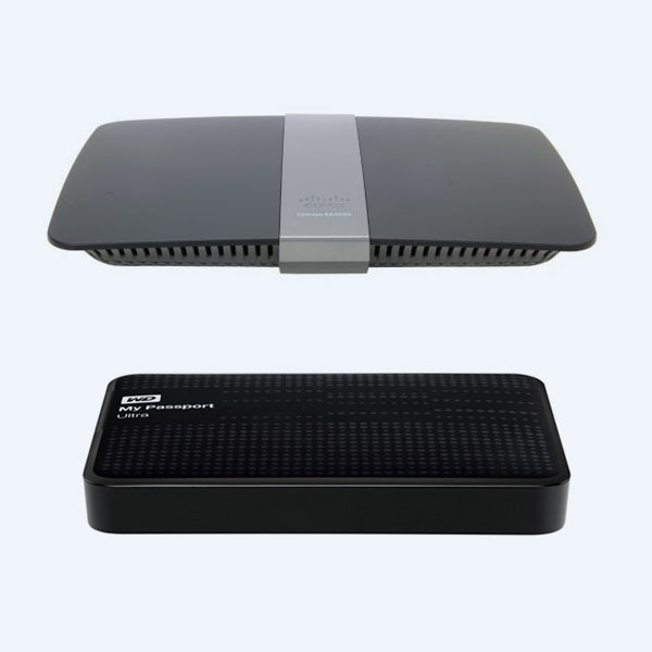 Router Inalámbrico Linksys EA4500, 900 Mbps, Gigabit + Disco Duro Externo Portable Western Digital My Passport Ultra 2TB