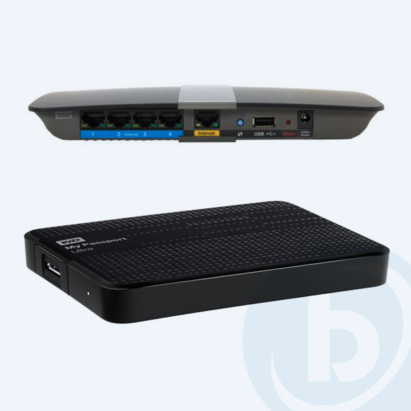 EA4500-NP+WDBMWV0020BBK-NESN - Router Inal&aacute;mbrico Linksys EA4500, 900 Mbps, Gigabit + Disco Duro Externo Portable Western Digital My Passport Ultra 2TB