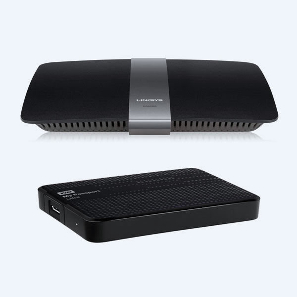 Router Inalámbrico Linksys EA6500, 1750Mbps, Gigabit + Disco Duro Externo Western Digital My Passport Ultra 2TB