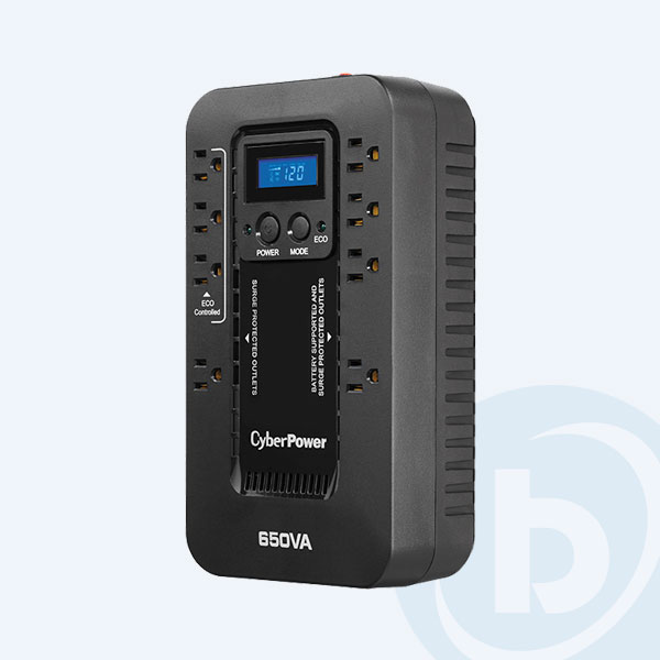 EC650LCD - No Break CyberPower EC650LCD, 650VA, 390Watts, 8 Contactos, Proteccion de Linea