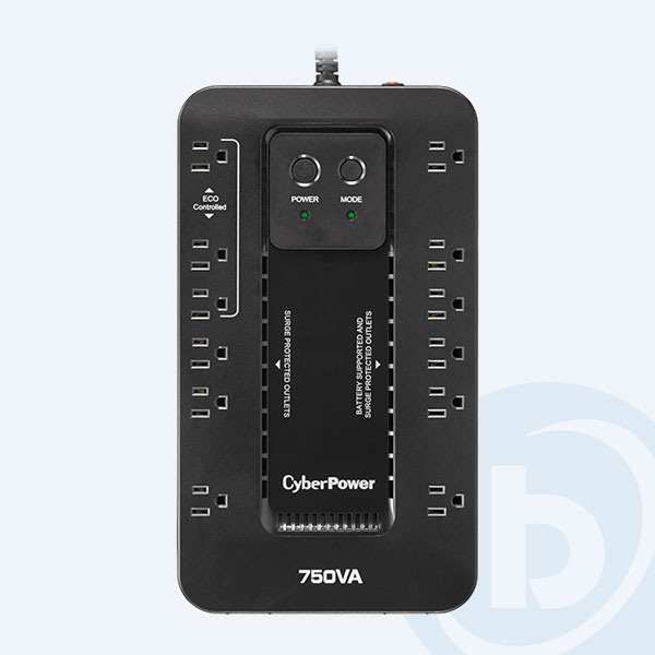 EC750G - No Break CyberPower EC750G, 750VA, 450Watts, 12 Contactos, con Protecci&oacute;n de L&iacute;nea