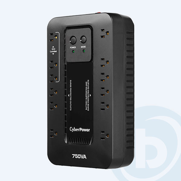 EC750G - No Break CyberPower EC750G, 750VA, 450Watts, 12 Contactos, con Protecci&oacute;n de L&iacute;nea