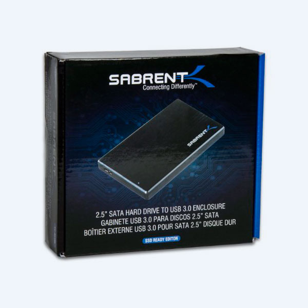 Caja para Disco Duro Sabrent EC-ALUM, 2.5’’,  USB 3.0