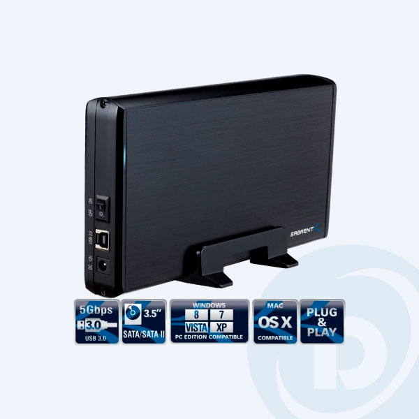 EC-GD35 - Caja para Disco Duro Sabrent EC-GD35, 3.5&rsquo;&rsquo;,  USB 3.0