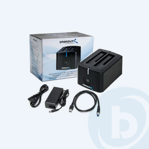EC-HDD2 - Duplicador de Disco Duro Sabrent EC-HDD2, Bah&iacute;a Doble, USB 3.0
