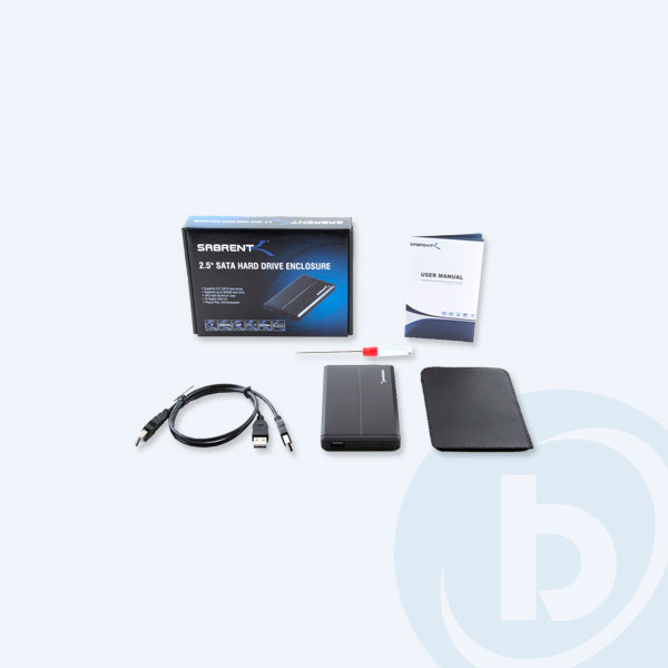 EC-UST25 - Caja para Disco Duro Sabrent, 2.5'', SATA, USB 2.0