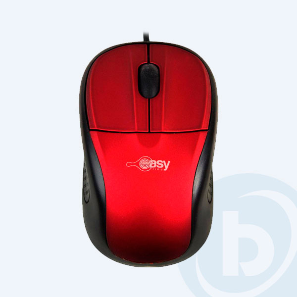 EL-993315 - Mouse &Oacute;ptico EasyLine, USB, 3 Botones, Rojo