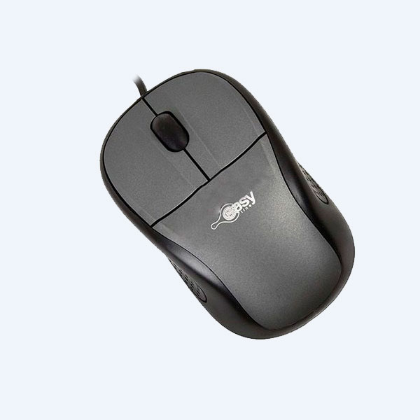 Mouse Óptico EasyLine, USB, 3 Botones, Negro