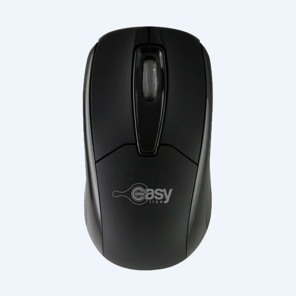Mouse Óptico EasyLine, USB, Negro, 3 Botones