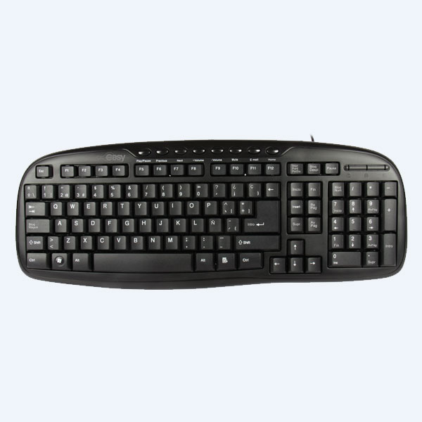Teclado Multimedia EasyLine Core, USB