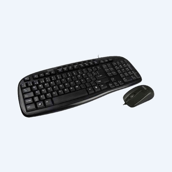 Combo Cableado EasyLine: Teclado y Mouse, USB