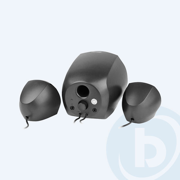 EL-993612 - Bocinas EasyLine, 2.1 Canales, 11W, SubWoofer, USB, Negros