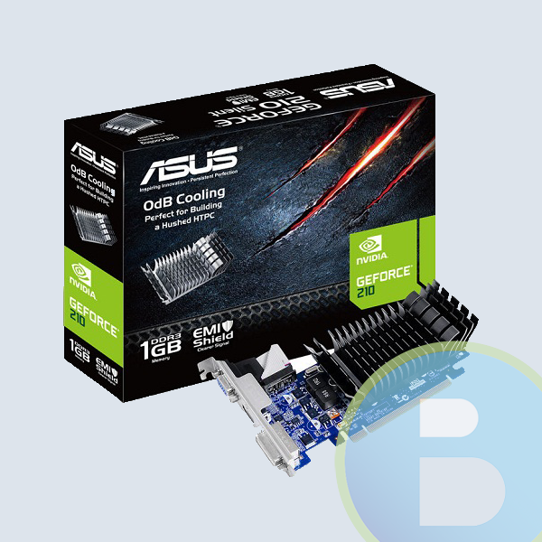 Tarjeta de Video ASUS, PCIE 2.0, 1GB, DDR3, 64BIT, DVI, HDMI, VGA