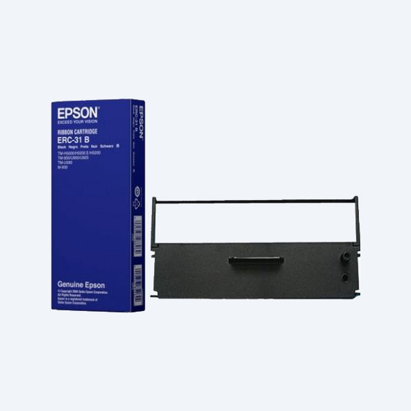 Cinta Epson ERC-31B, Negro, para Impresora M930/TM930II/TMU950/TM-U925/TM-H5000/TM-590