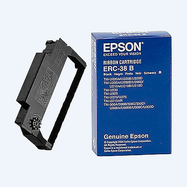 Cinta Epson ERC-38, Negro, para Mini Impresora TM-U220D ERC-38