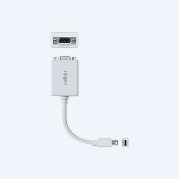 Adaptador Belkin, Mini Apple DisplayPort/VGA, Blanco