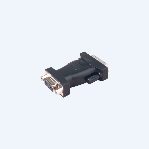 Adaptador de video, DVI a VGA,DVI-I macho / HD15 hembra