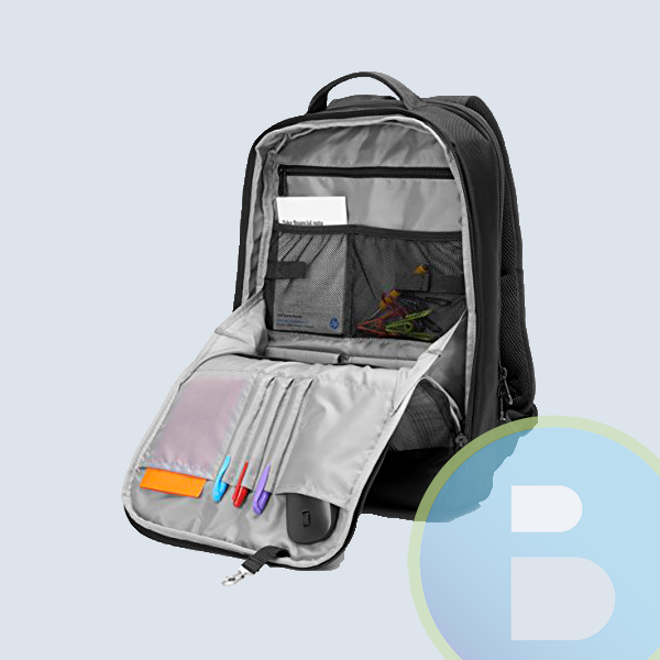 F3W16AA - Mochila HP Slim, 15.6", Gris/Negro