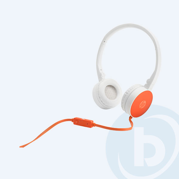 F6J05AA - Diadema HP Stereo H2800, Naranja/Blanco