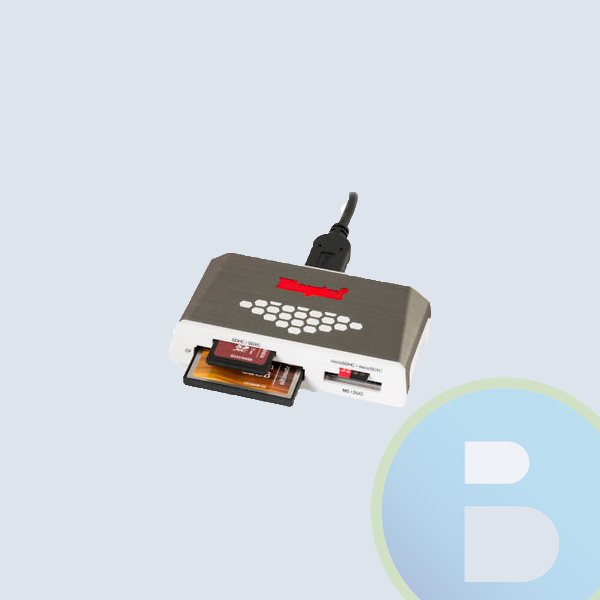 Lector de Memoria Kingston, USB 3.0 High-Speed, 5000 Mbit/s, Gris/Blanco