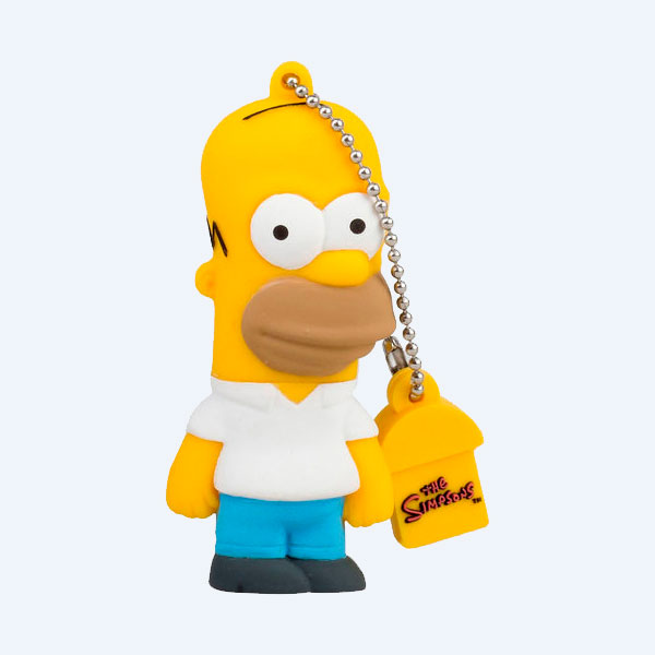 Memoria USB 2.0 Tribe, 8GB, Homero Simpson