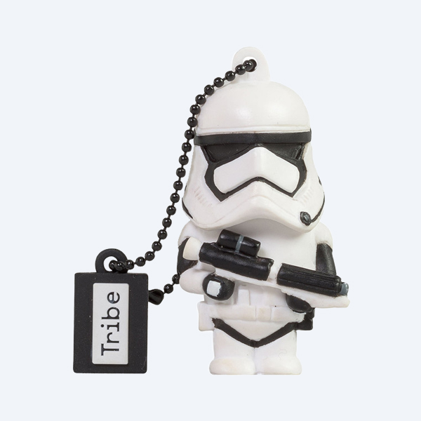 Memoria USB 2.0 Tribe Stormtrooper, 8GB, Blanco/Negro