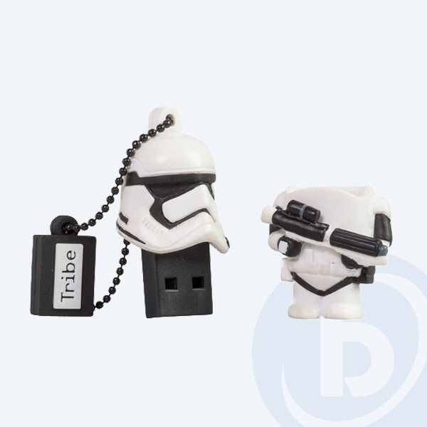 FD030401 - Memoria USB 2.0 Tribe Stormtrooper, 8GB, Blanco/Negro