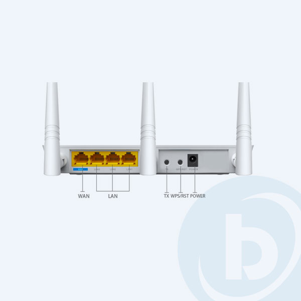 FH303 - Router Inal&aacute;mbrico Tenda N300, 2.4Ghz,10/100 Mbps, 3 Antenas