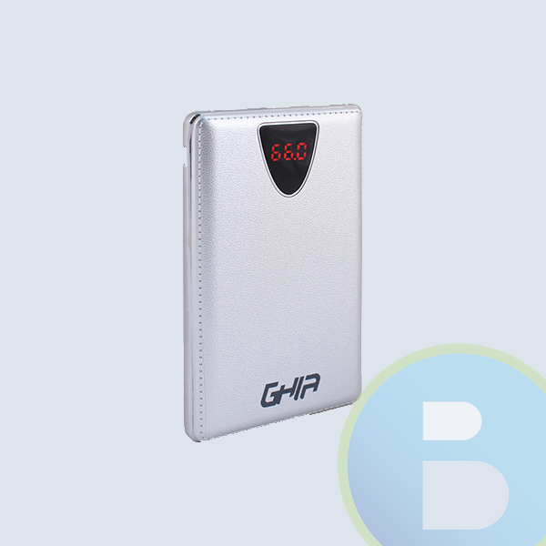 Bateria Portátil GHIA GAC-014, 8000 Mah, USB, Gris