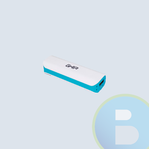 GAC-020 - Bater&iacute;a Port&aacute;til GHIA GAC-020, 2000 MA, USB, BLANCO/AZUL