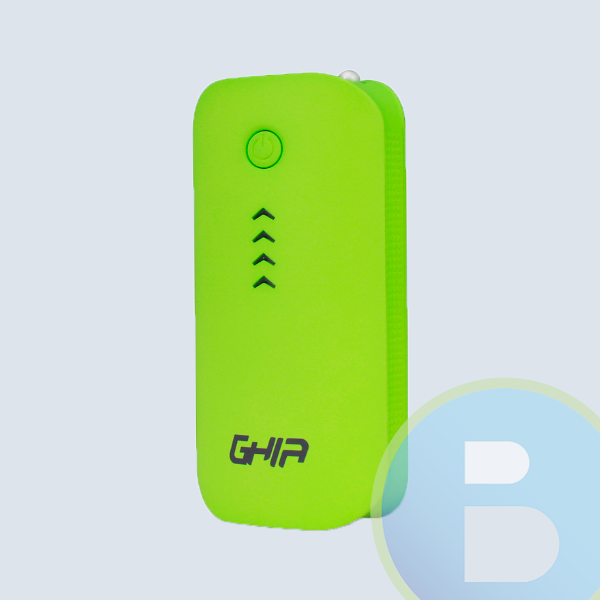 GAC-024 - Bater&iacute;a Port&aacute;til GHIA GAC-024, 3600 Mah,USB, Lampara LED, Verde