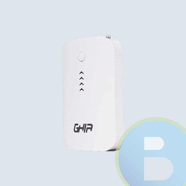 Batería Portátil GHIA GAC-022, 3600 MAH, USB, Blanco