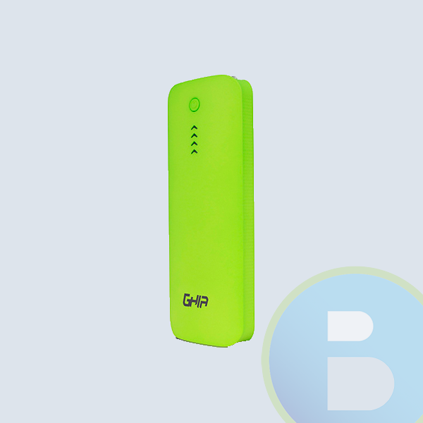 GAC-032 - Bater&iacute;a Port&aacute;til GHIA GAC-032, 12000 Mah, USB, Lampara LED, Verde